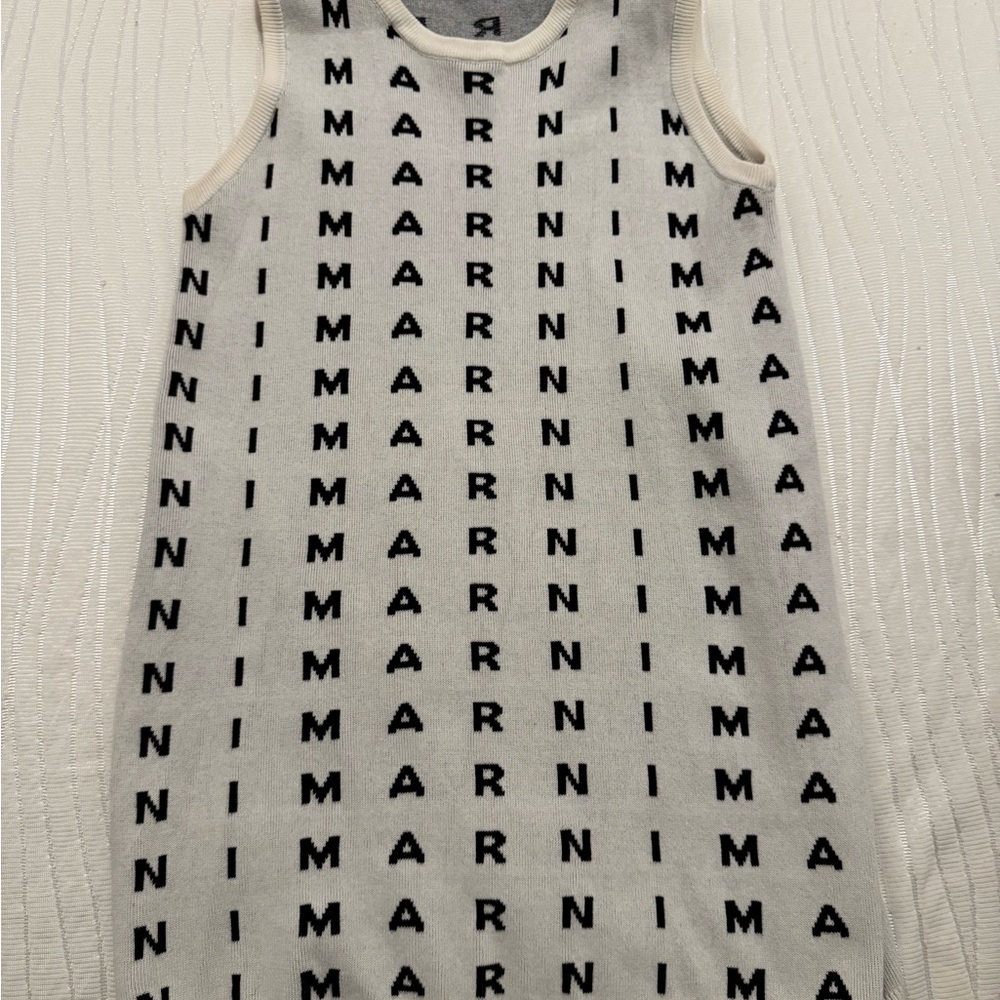 Kids Marni Sleeveless Top in Black and White